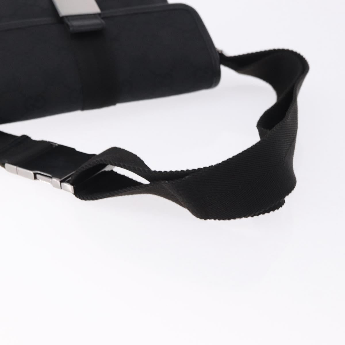 Gucci Buckle Waist GG Canvas and leather, Black, Canvas, Clutch