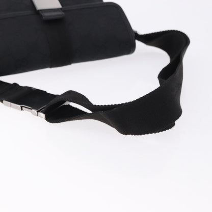 Gucci Buckle Waist GG Canvas and leather, Black, Canvas, Clutch