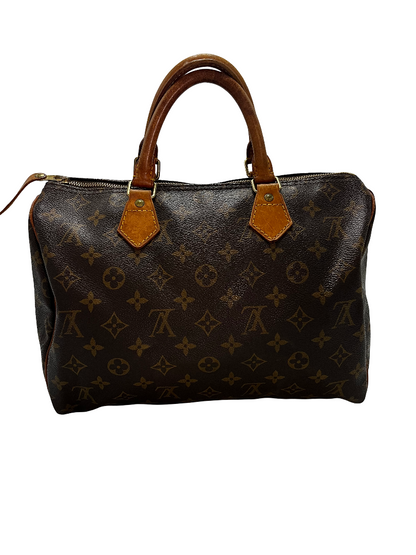 Louis Vuitton Speedy Monogram Canvas, Brown, Canvas, Handbag