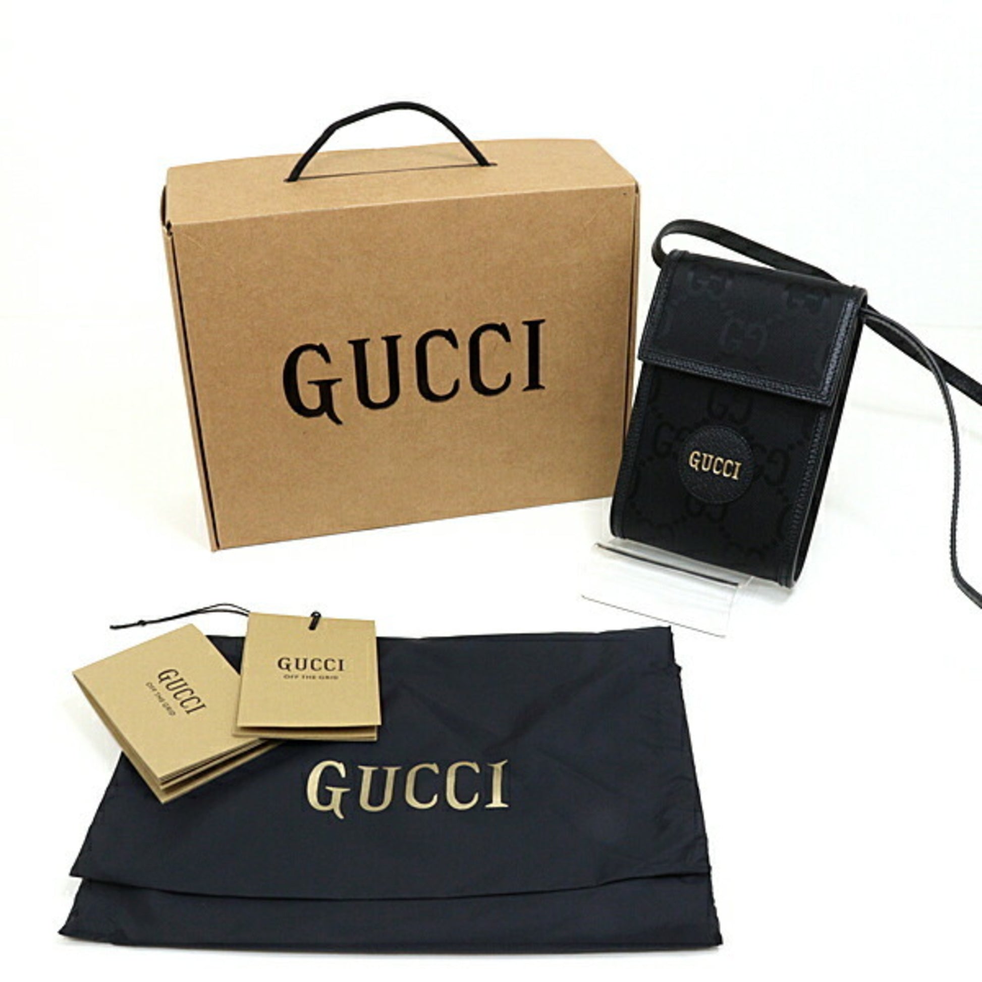 Gucci, Black, Canvas, shopper