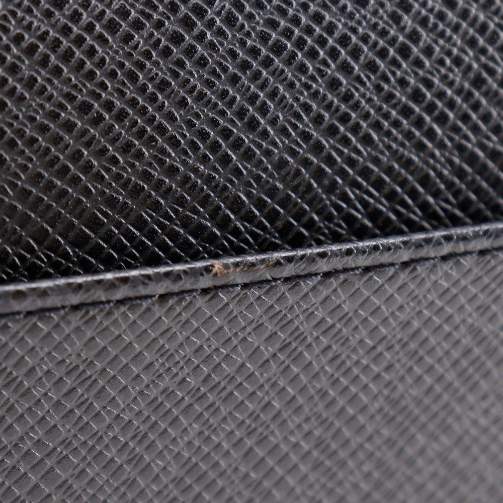 Louis Vuitton Selenga Pochette Taiga Leather, Black, Leather, Clutch