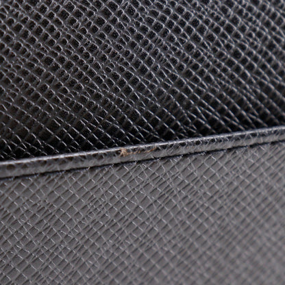 Louis Vuitton Selenga Pochette Taiga Leather, Black, Leather, Clutch