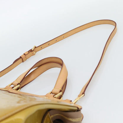 Louis Vuitton Blair Monogram Vernis, Beige, Patent Leather, Handbag