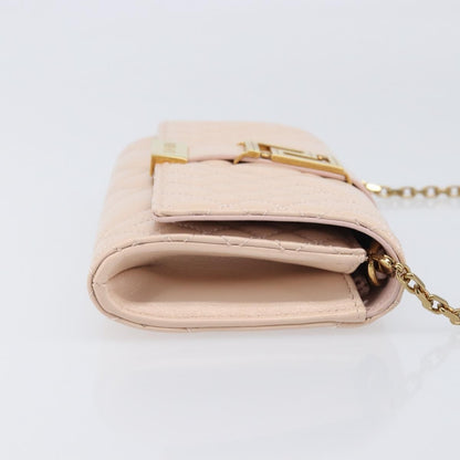 Versace Greca Goddess Convertible Clutch Leather, Pink, Leather, Shoulder Bag
