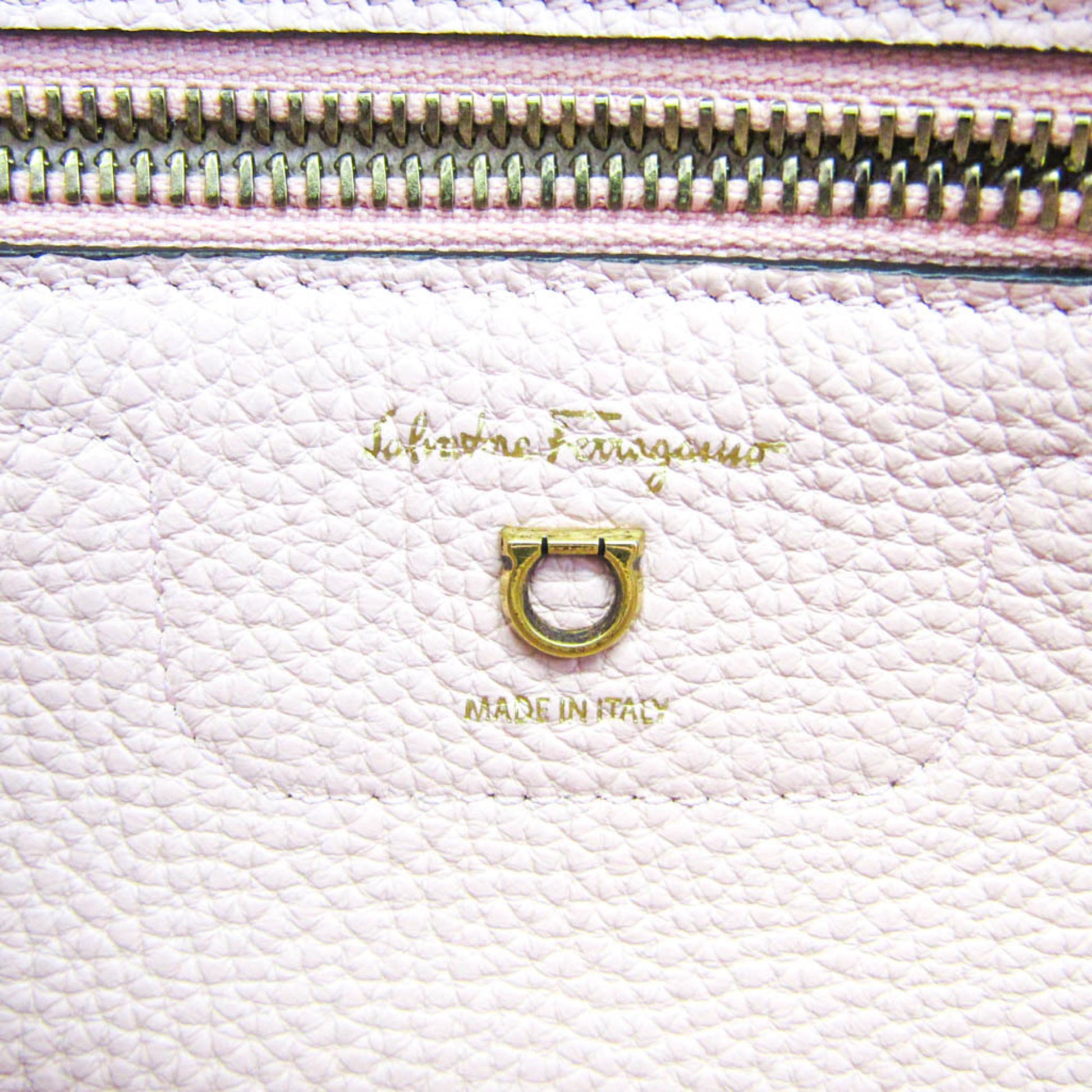 Salvatore Ferragamo Gancini, Pink, Leather, tote