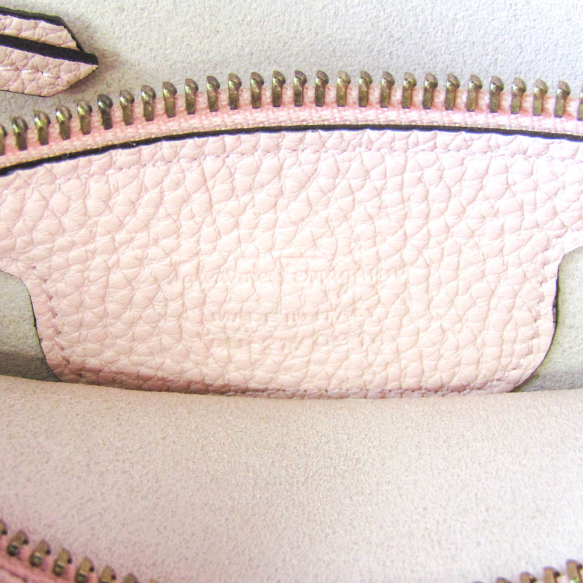 Salvatore Ferragamo Gancini, Pink, Leather, tote