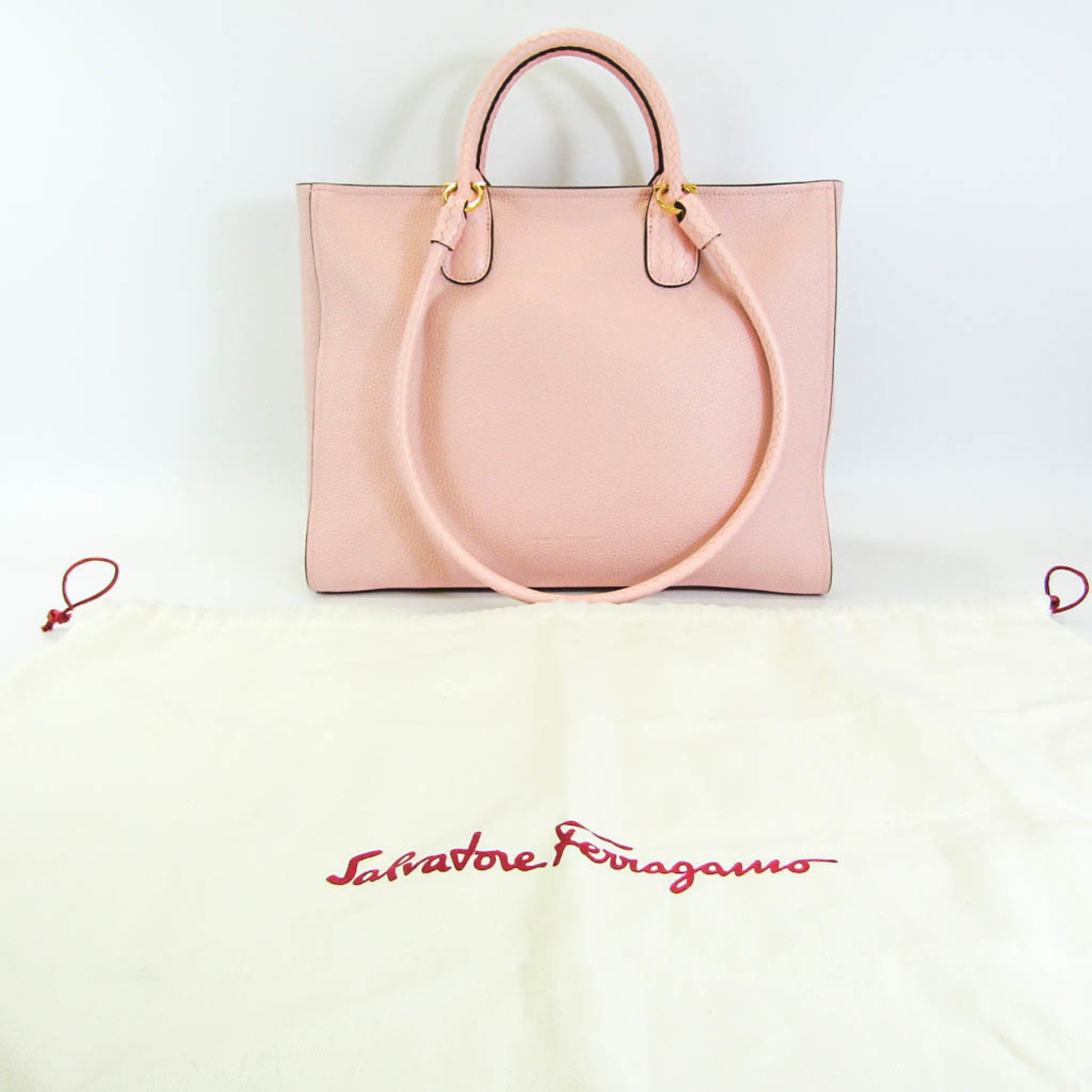 Salvatore Ferragamo Gancini, Pink, Leather, tote