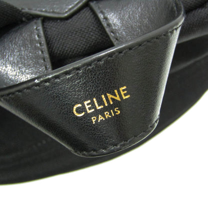 Céline, Black, Canvas, backpack