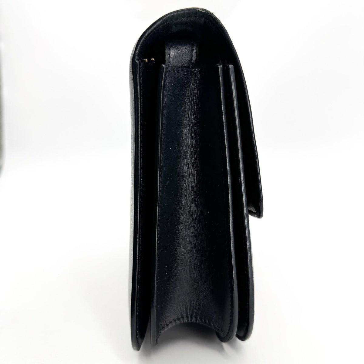 Celine Classic Box Smooth Leather, Black, Leather, Handbag