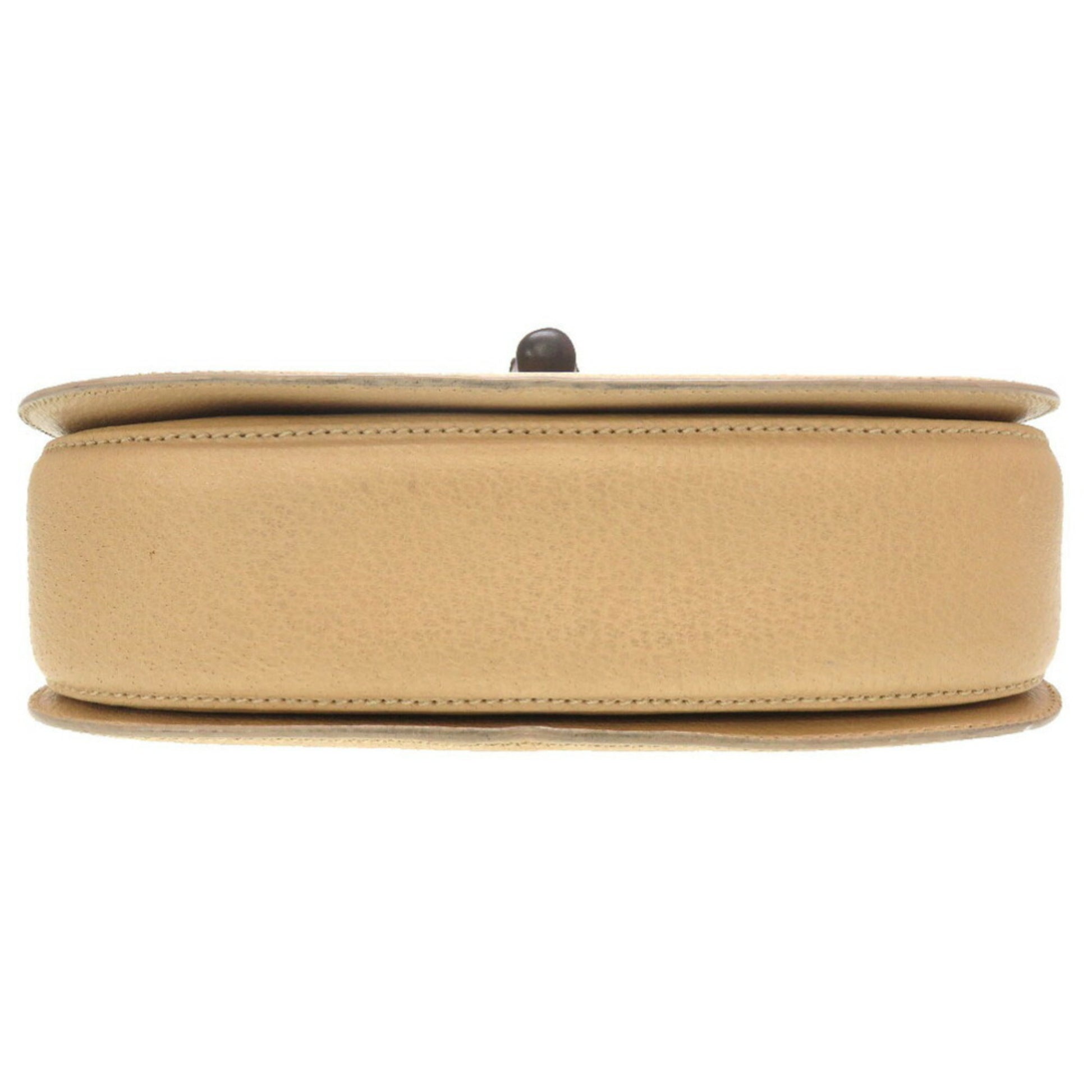 Gucci Bamboo, Beige, Leather, handbag