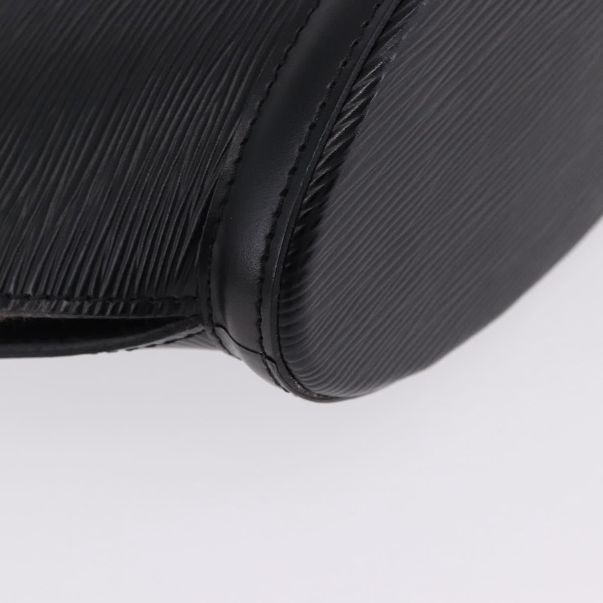 Louis Vuitton Saint Jacques Leather, Black, Leather, Shoulder Bag