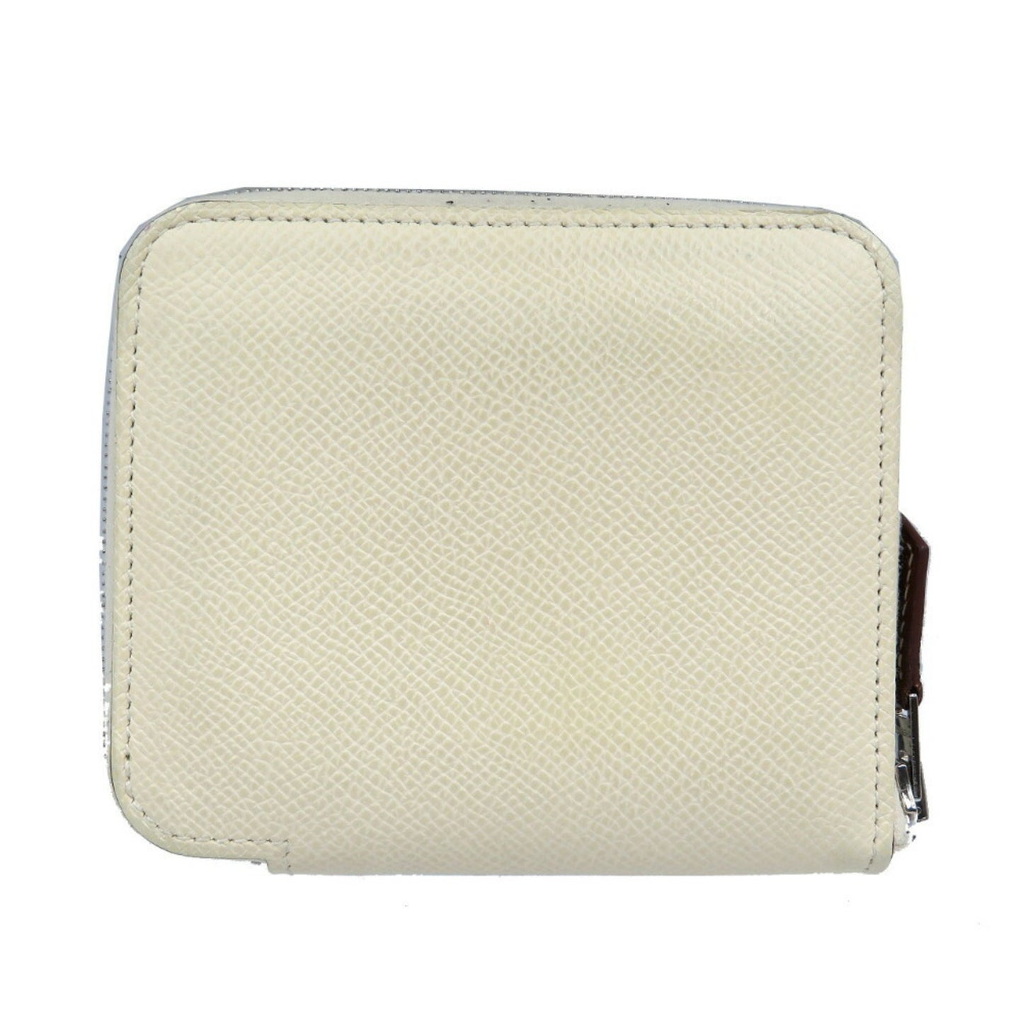 Hermès Azap, White, Leather, wallet