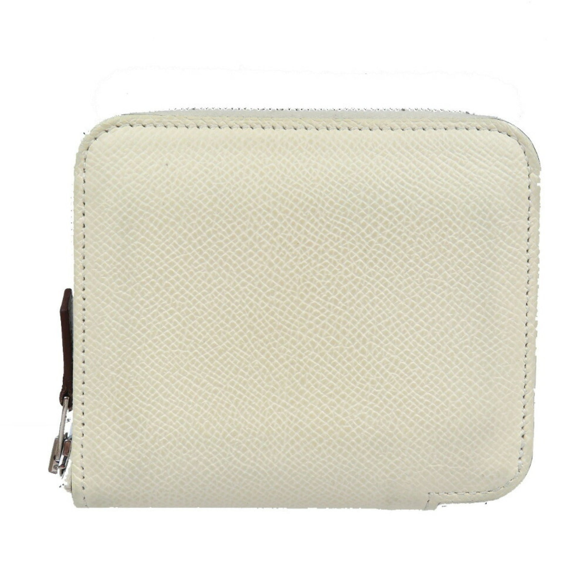 Hermès Azap, White, Leather, wallet