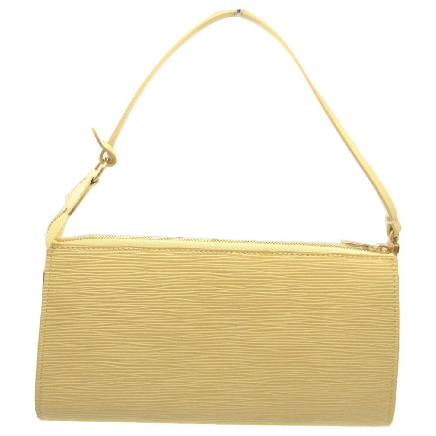 Louis Vuitton Pochette Accessoire, Beige, Leather, clutch