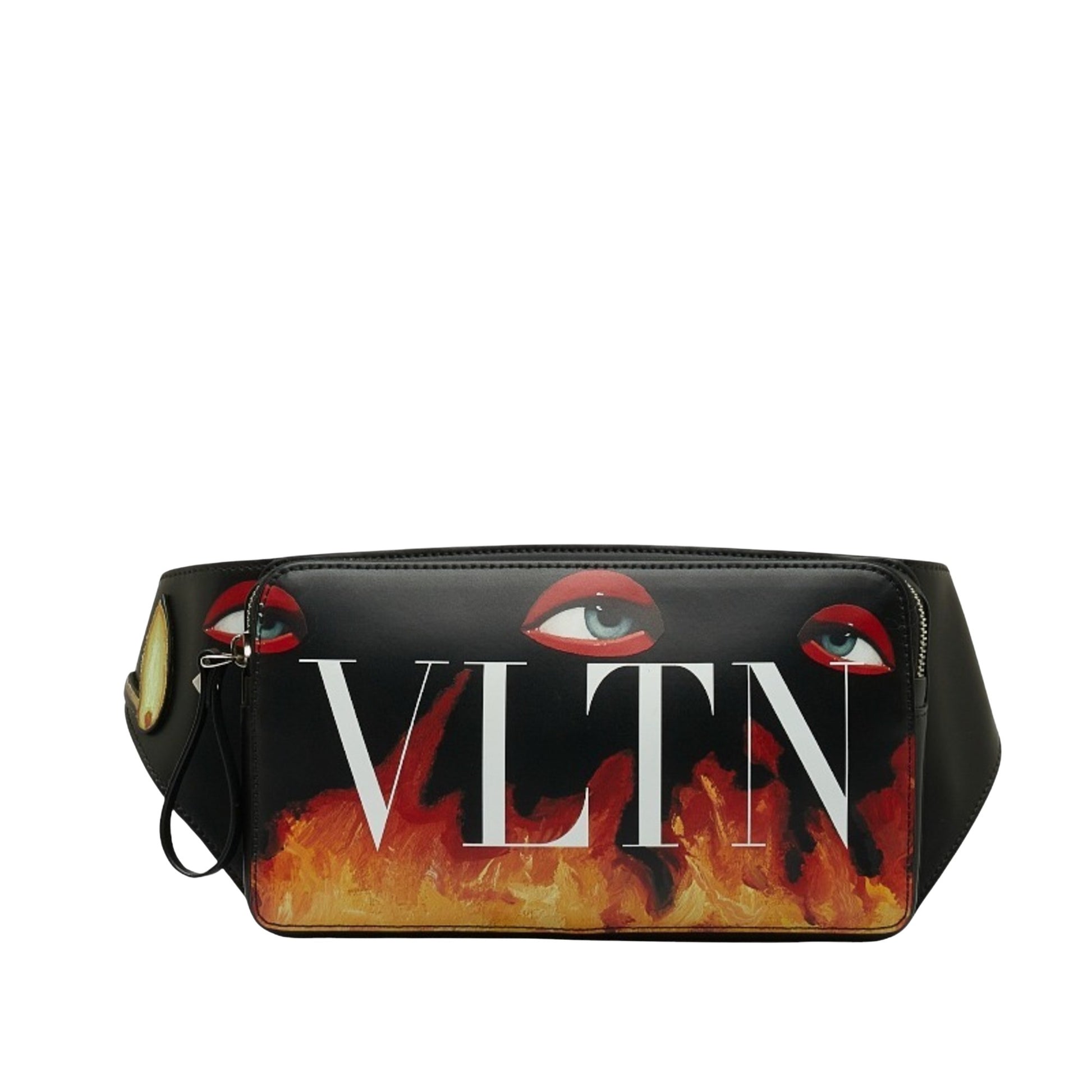 Valentino Garavani VLTN, Black, Leather, shoulder