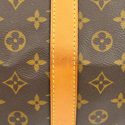 Louis Vuitton Keepall Bandoulière Monogram, Brown, Canvas, Travel Bag