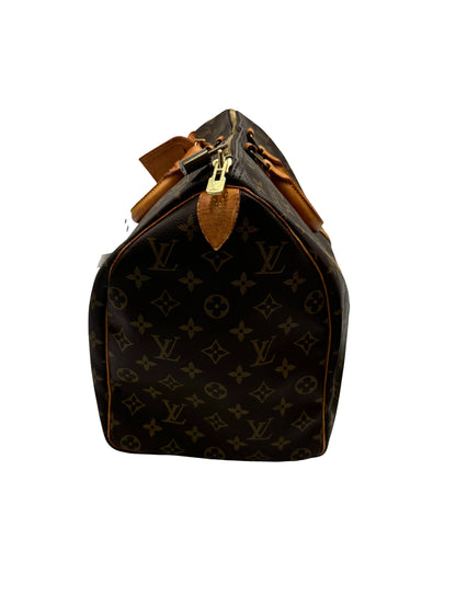 Louis Vuitton Keepall Monogram Canvas, Brown, Canvas, Travel Bag