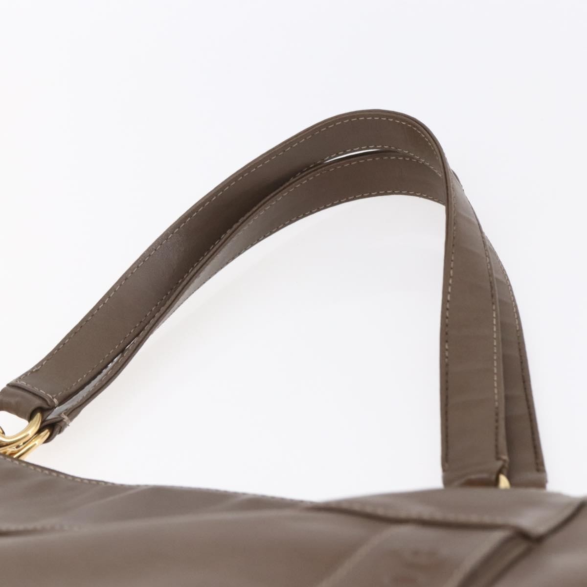 Chloe Eden Leather, Brown, Leather, Tote Bag
