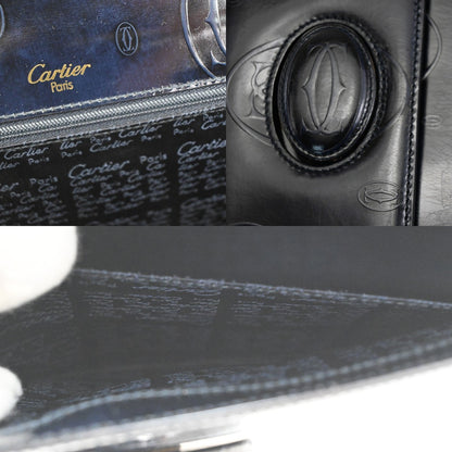 Cartier Happy Birthday Patent Leather, Navy, Patent Leather, Handbag