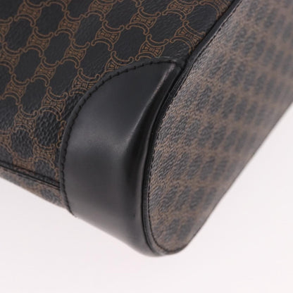 Celine C Macadam Tote PVC leather/ Macadam canvas, Black, Canvas, Shoulder Bag