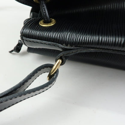 Louis Vuitton Noe Epi Leather, Black, Leather, Shoulder Bag