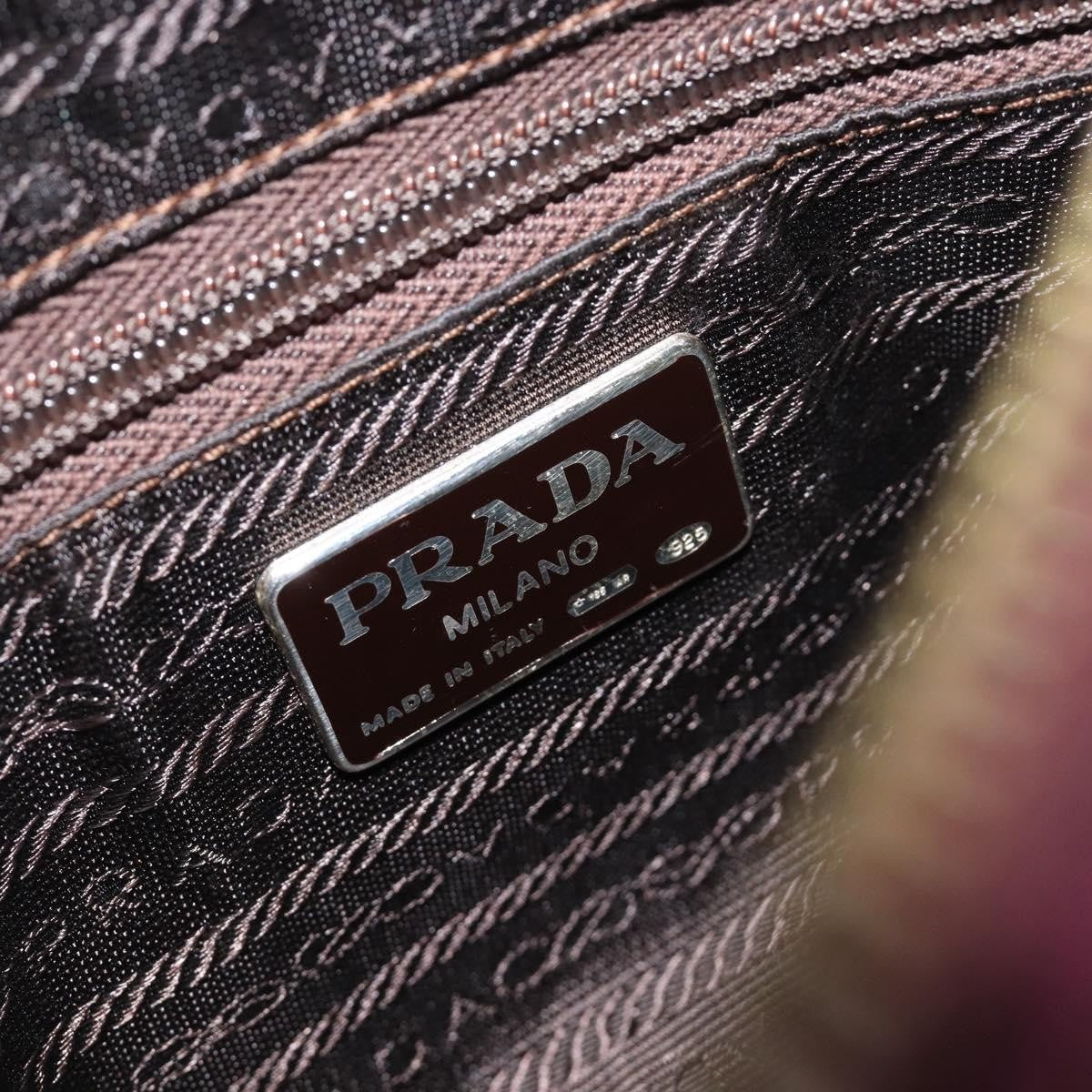 Prada Vintage Chain Flap Suede, Burgundy, Suede, Shoulder Bag