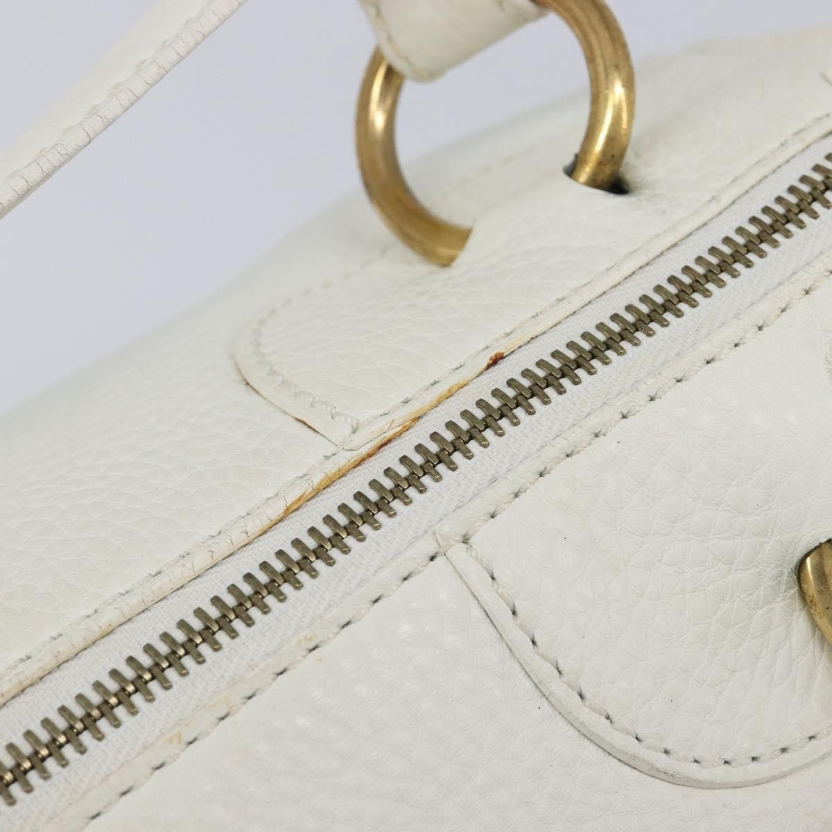 Celine Handbag Leather, White, Leather, Handbag