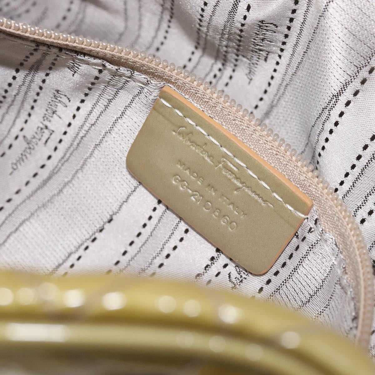 Salvatore Ferragamo Vala Patent Leather, Green, Patent Leather, Shoulder Bag