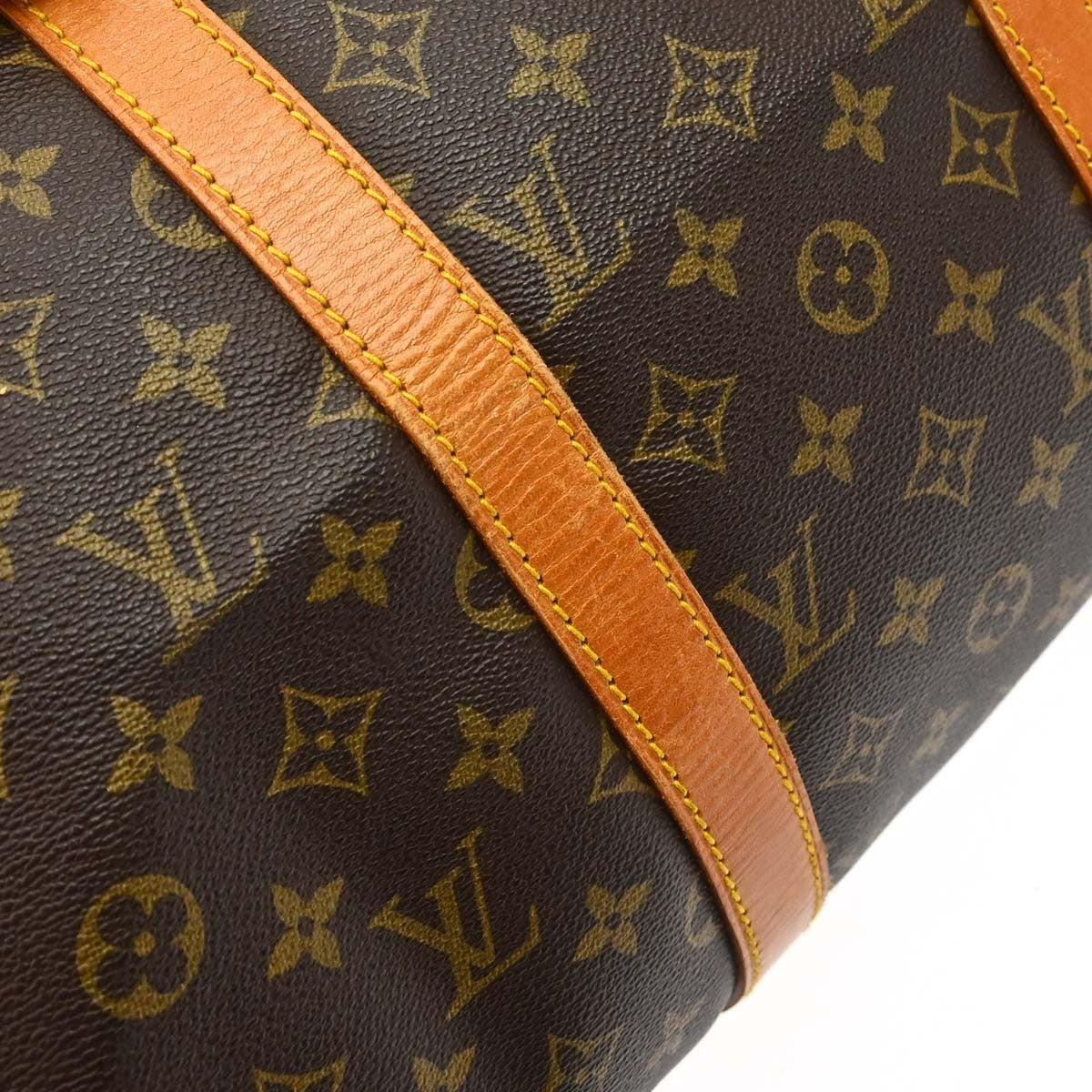Louis Vuitton Keepall Canvas, Brown, Canvas, Travel Bag