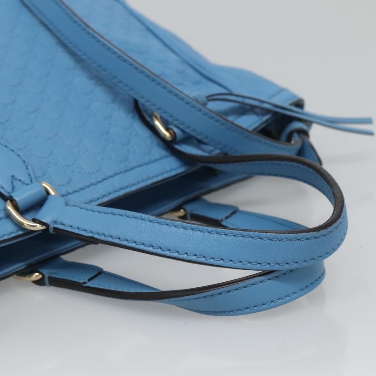 Gucci Bree Convertible Tote Microguccissima Leather, Blue, Leather, Tote Bag