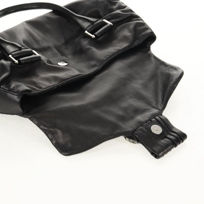 Valentino Garavani Histoire Tote Leather and Strass, Black, Leather, Shoulder Bag
