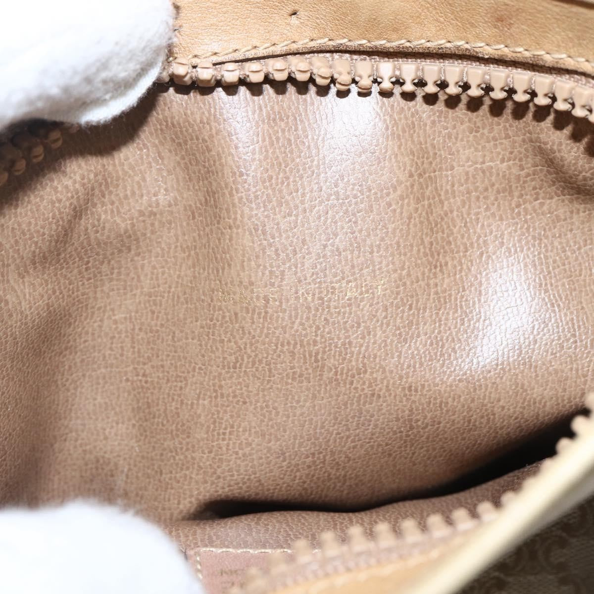 Celine Vintage Macadam Canvas, Beige, Canvas, Shoulder Bag