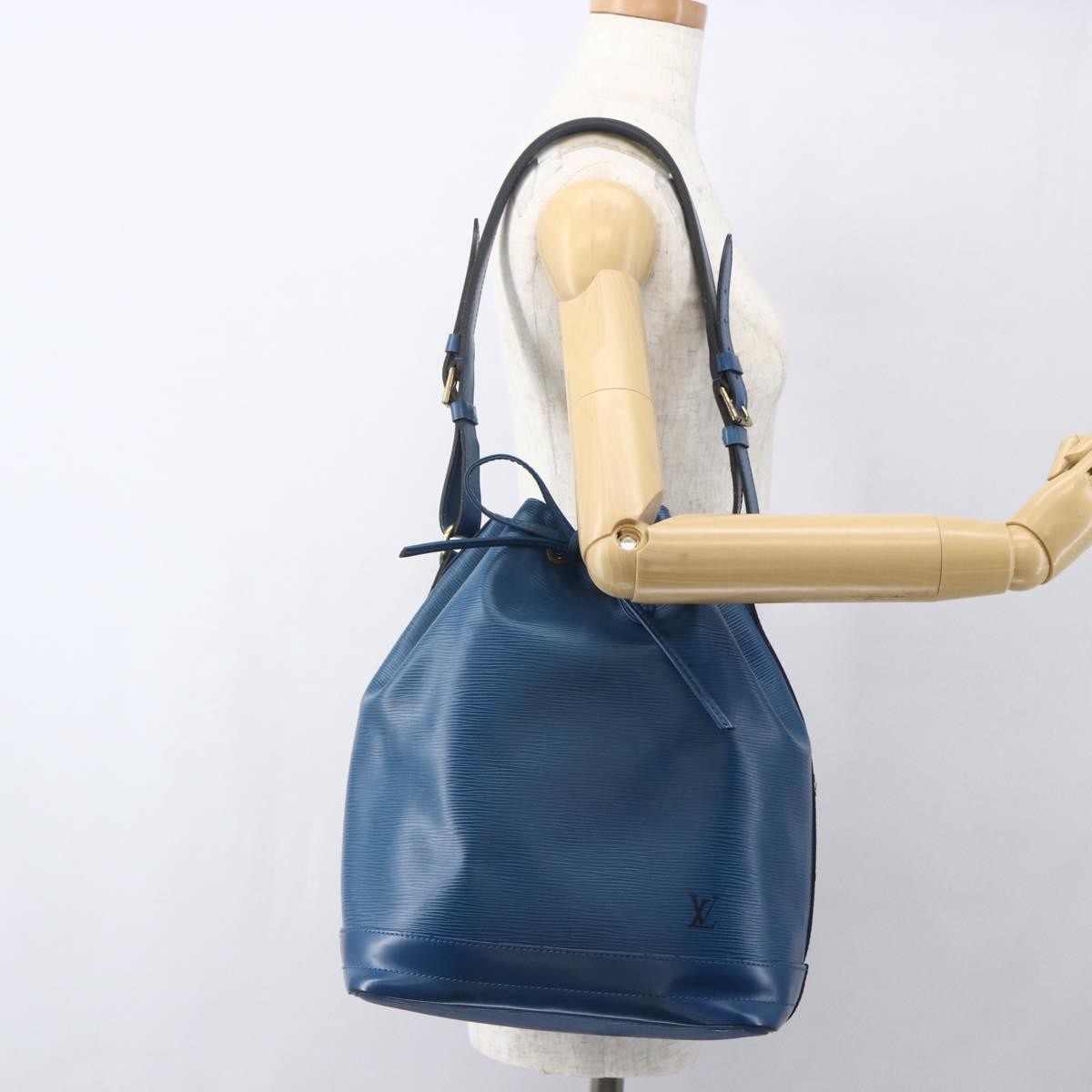 Louis Vuitton Noe Epi Leather, Blue, Leather, Shoulder Bag