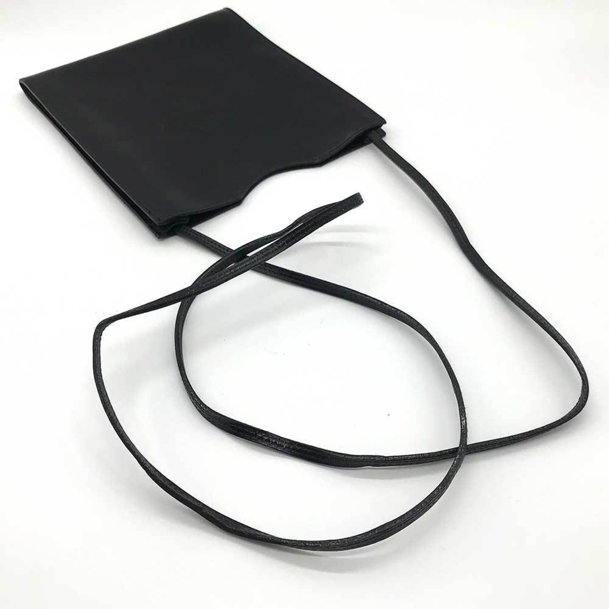 Hermès Onimetou, Black, Leather, shoulder