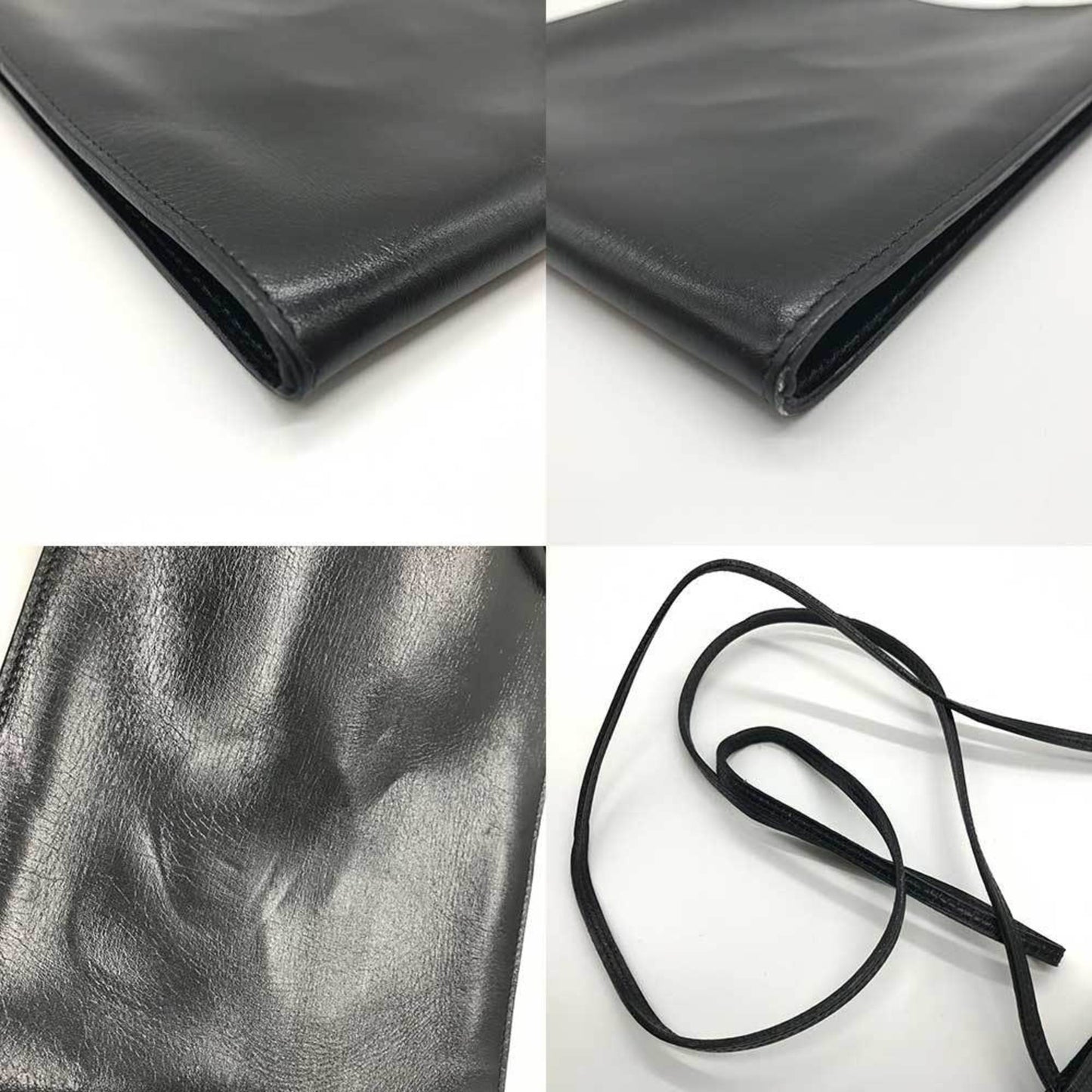 Hermès Onimetou, Black, Leather, shoulder