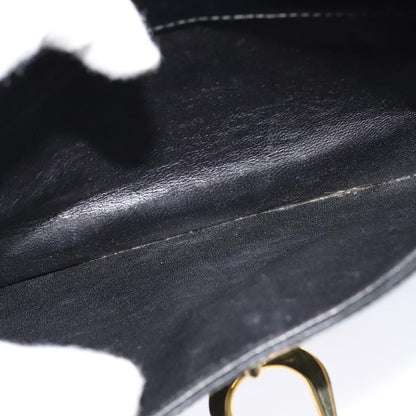Gucci Vintage Leather, Black, Leather, Shoulder Bag