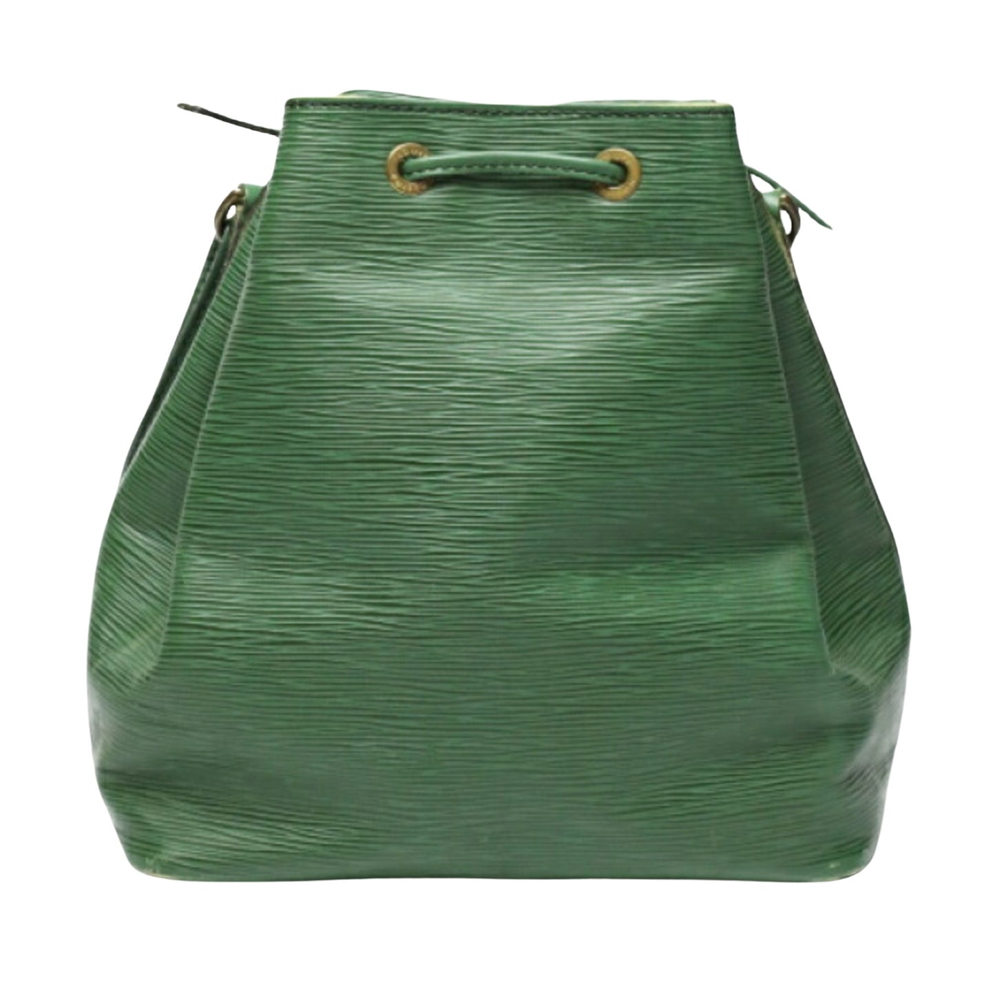 Louis Vuitton Petit Noé, Green, Leather, shoulder