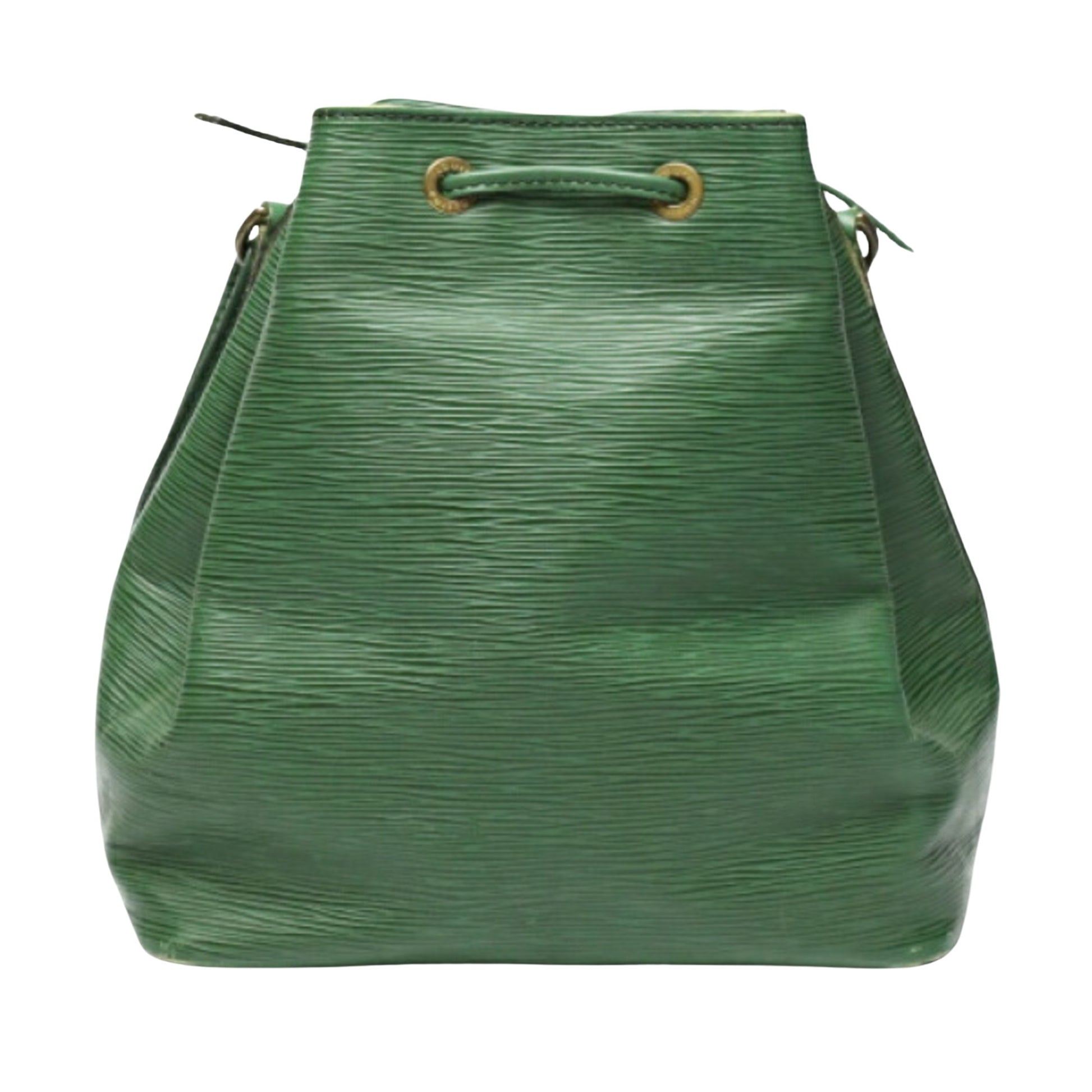 Louis Vuitton Petit Noé, Green, Leather, shoulder