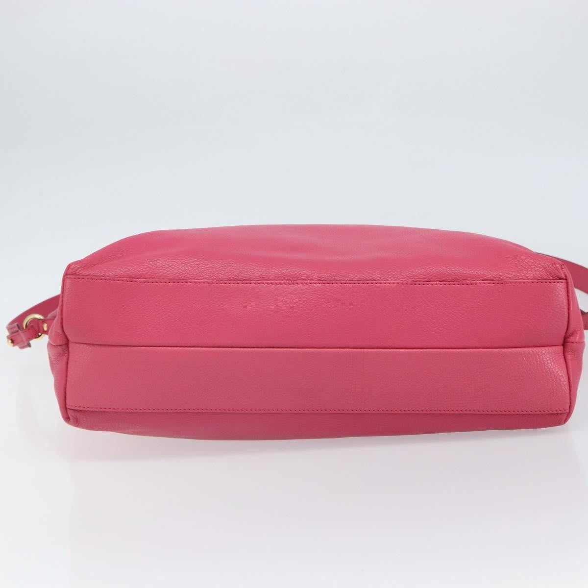 Salvatore Ferragamo Gancini Tote Leather, Pink, Leather, Tote Bag
