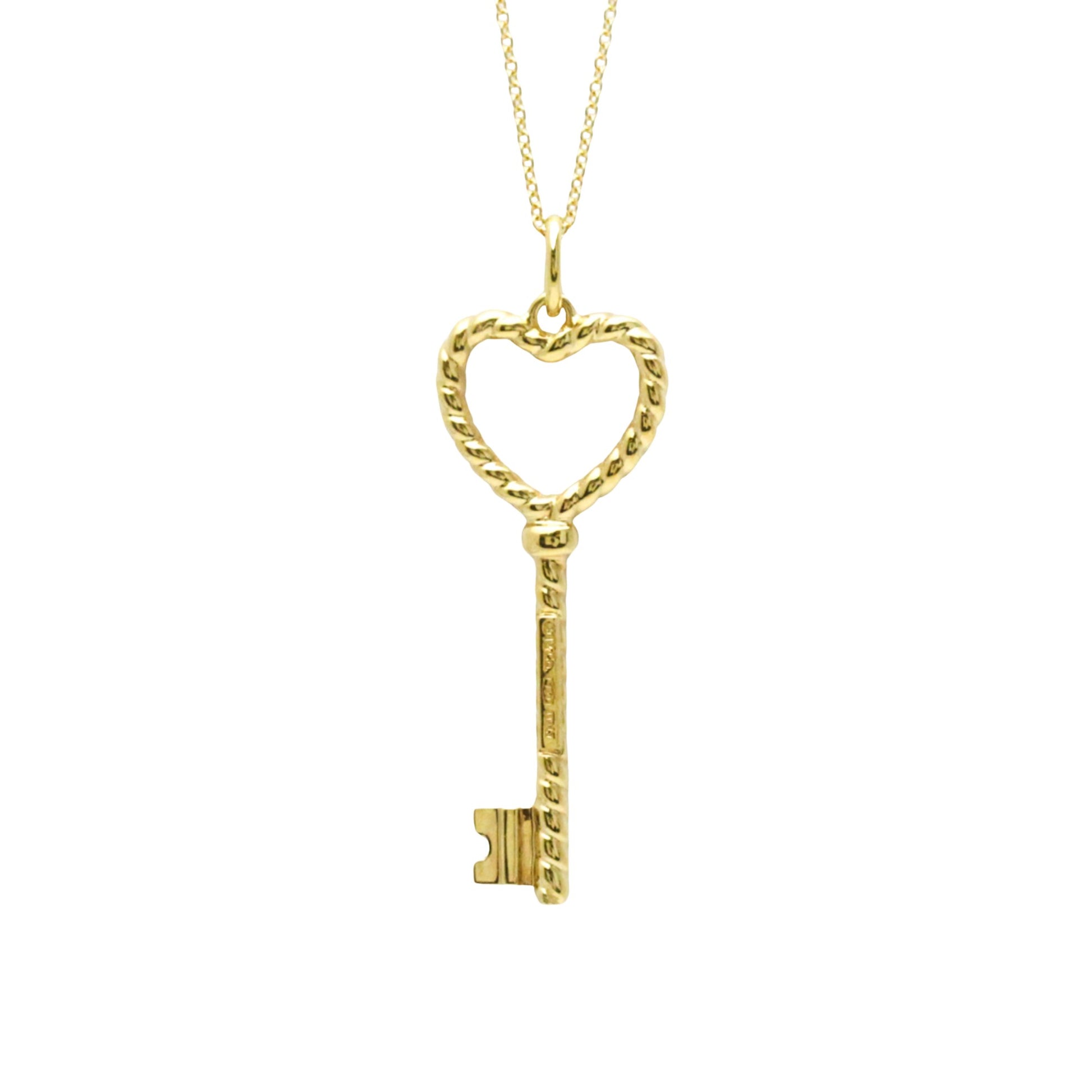 Tiffany & Co Key heart, Gold, Yellow Gold, necklace