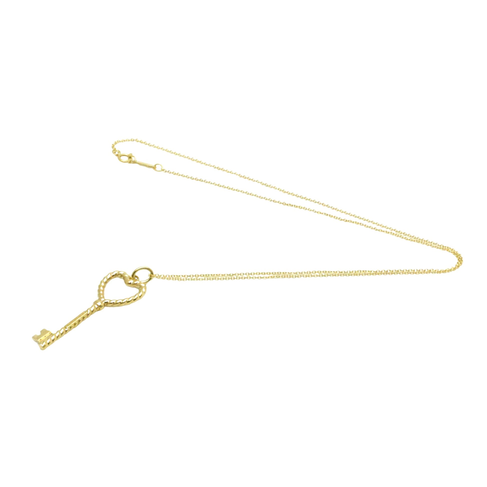 Tiffany & Co Key heart, Gold, Yellow Gold, necklace