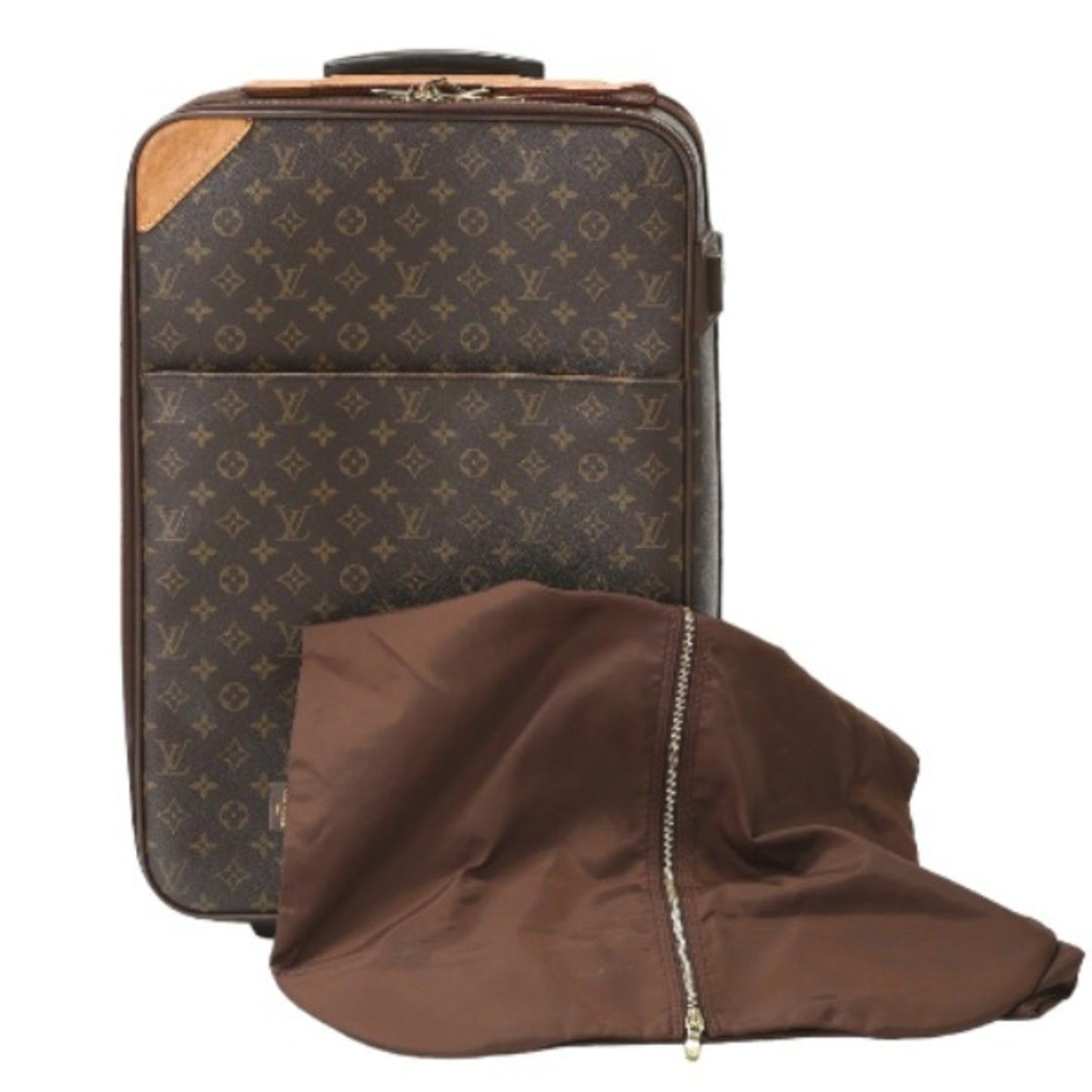 Louis Vuitton Pegase, Brown, Canvas, briefcase