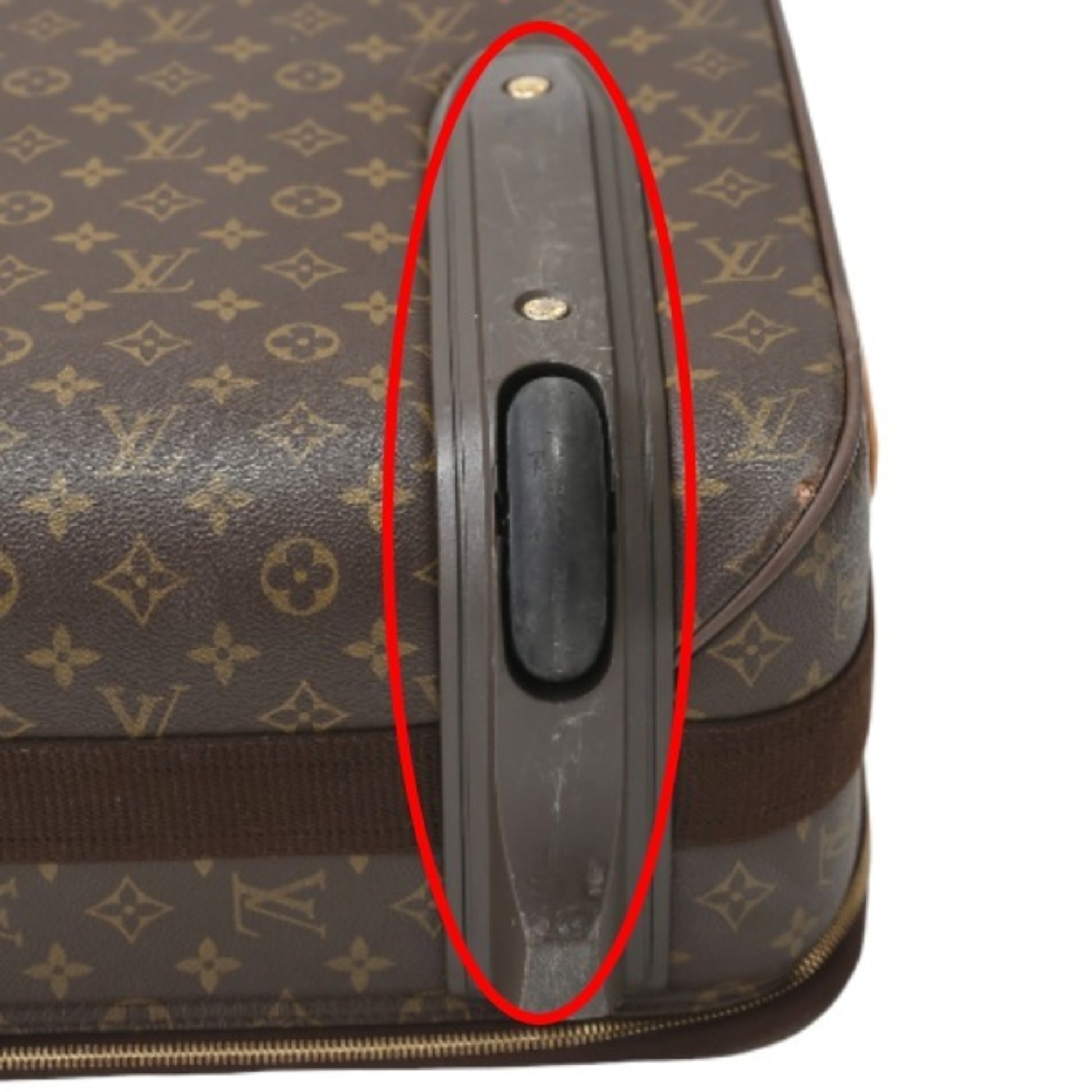 Louis Vuitton Pegase, Brown, Canvas, briefcase