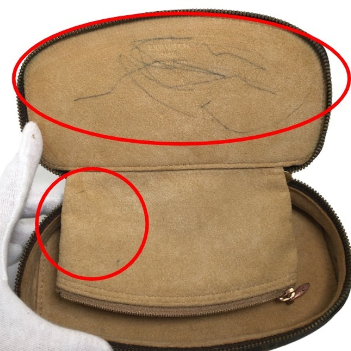 Louis Vuitton Jewelry case, Brown, Canvas, wallet