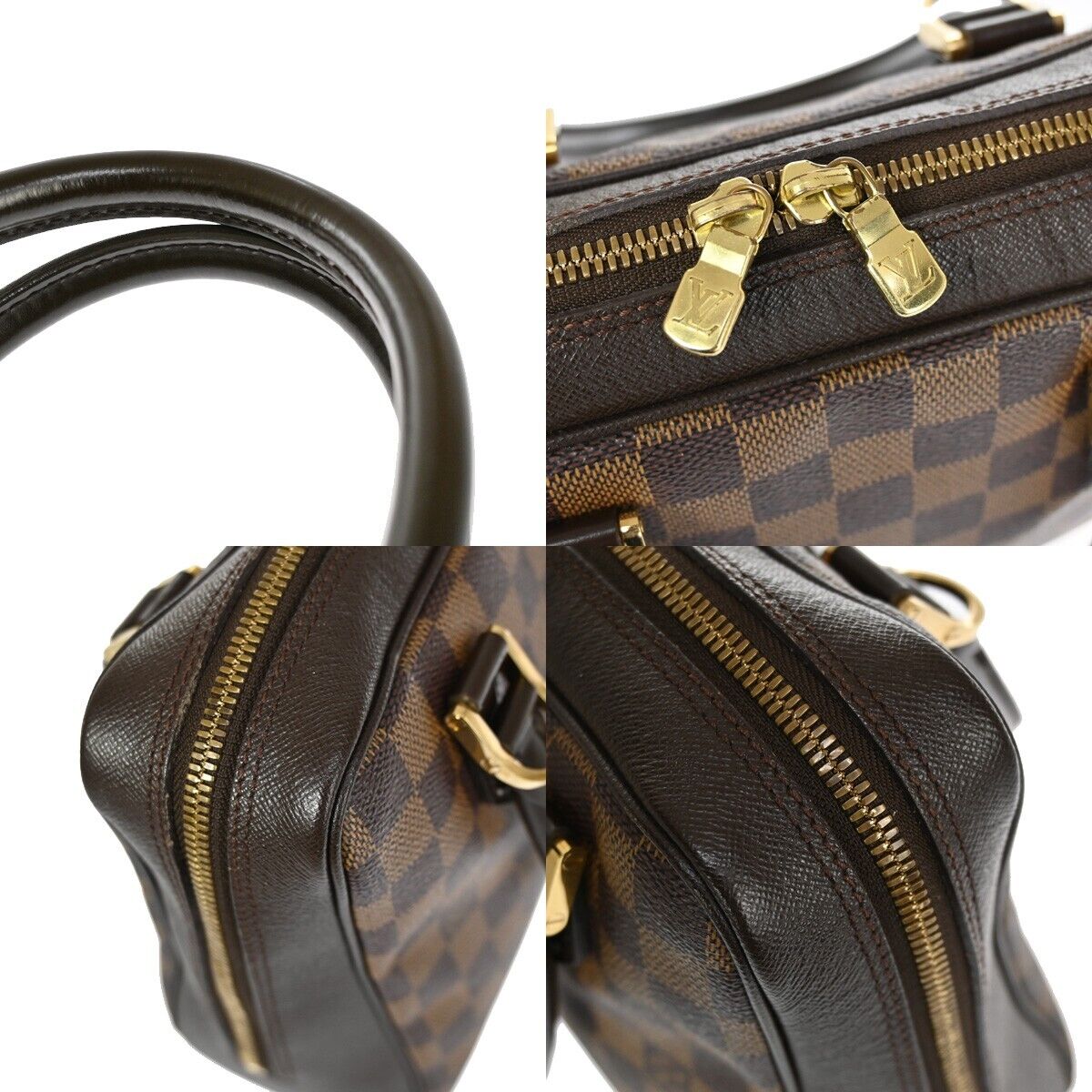 Louis Vuitton Brera, Brown, Canvas, handbag