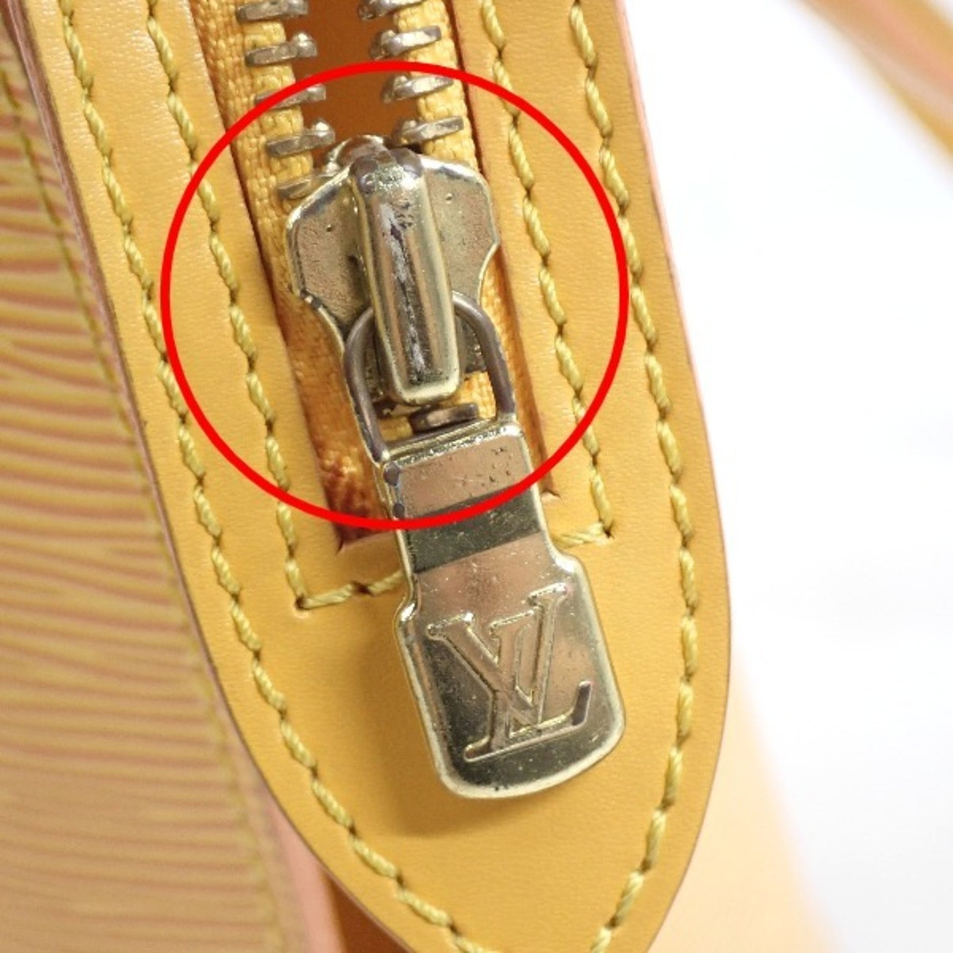 Louis Vuitton Saint Jacques, Yellow, Leather, tote