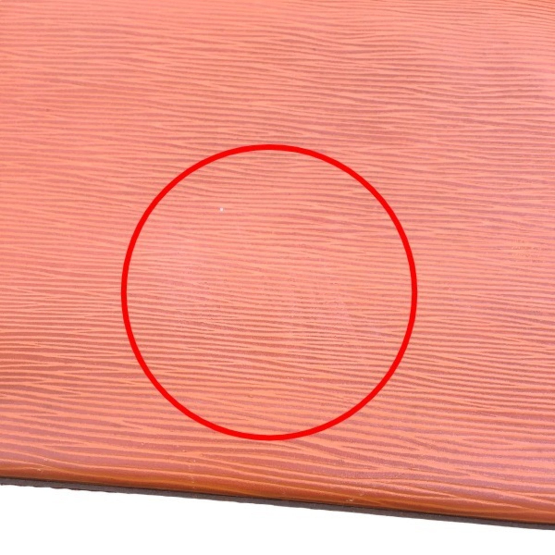 Louis Vuitton Neverfull MM, Orange, Leather, tote