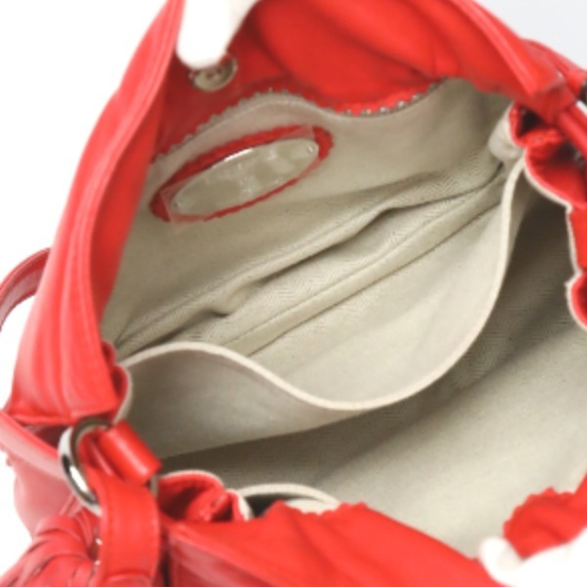 Loewe Flamenco, Red, Leather, shoulder