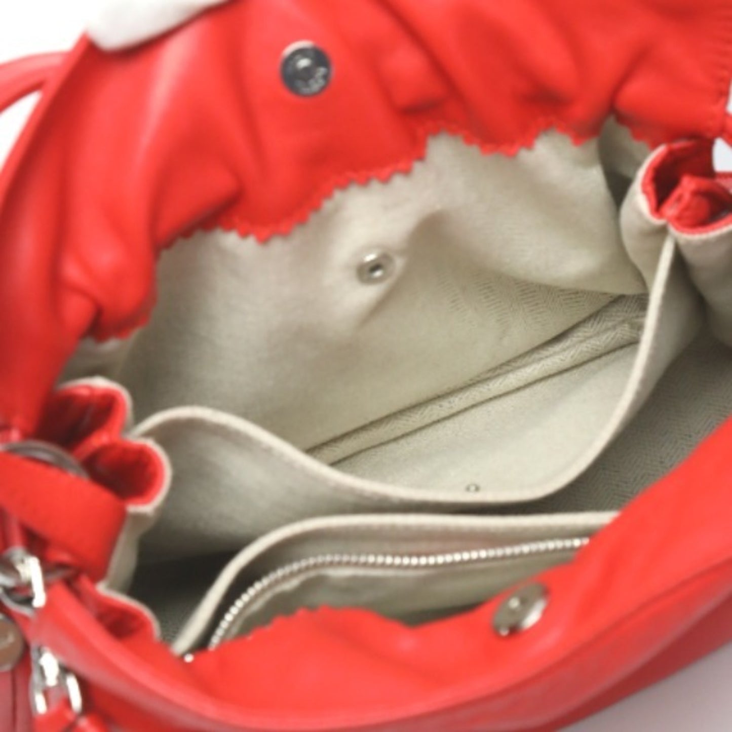 Loewe Flamenco, Red, Leather, shoulder