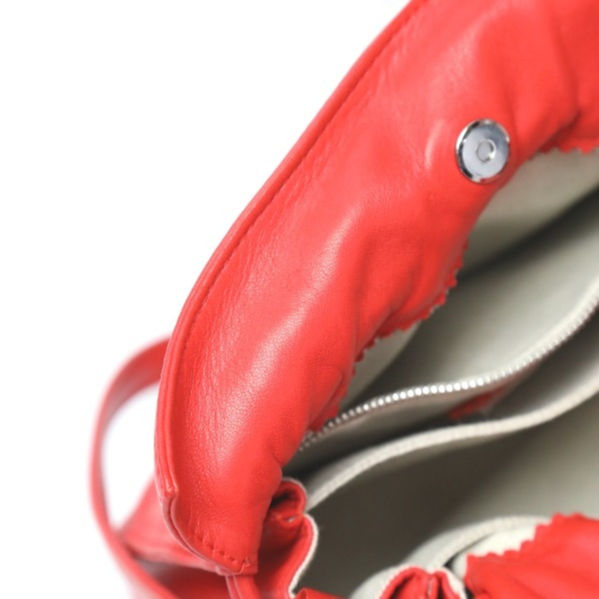 Loewe Flamenco, Red, Leather, shoulder